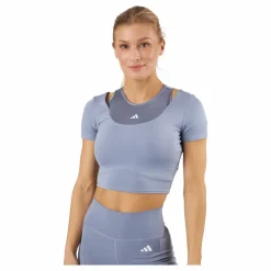 adidas HIIT AEROREADY Crop Training T-Shirt Silvio* Linnen|Träning