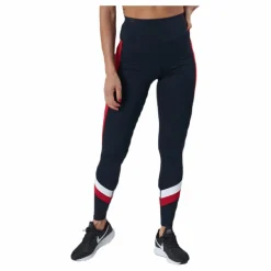 Tommy Hilfiger Sport Hw Chevron Legging Blue* Tights|Träning