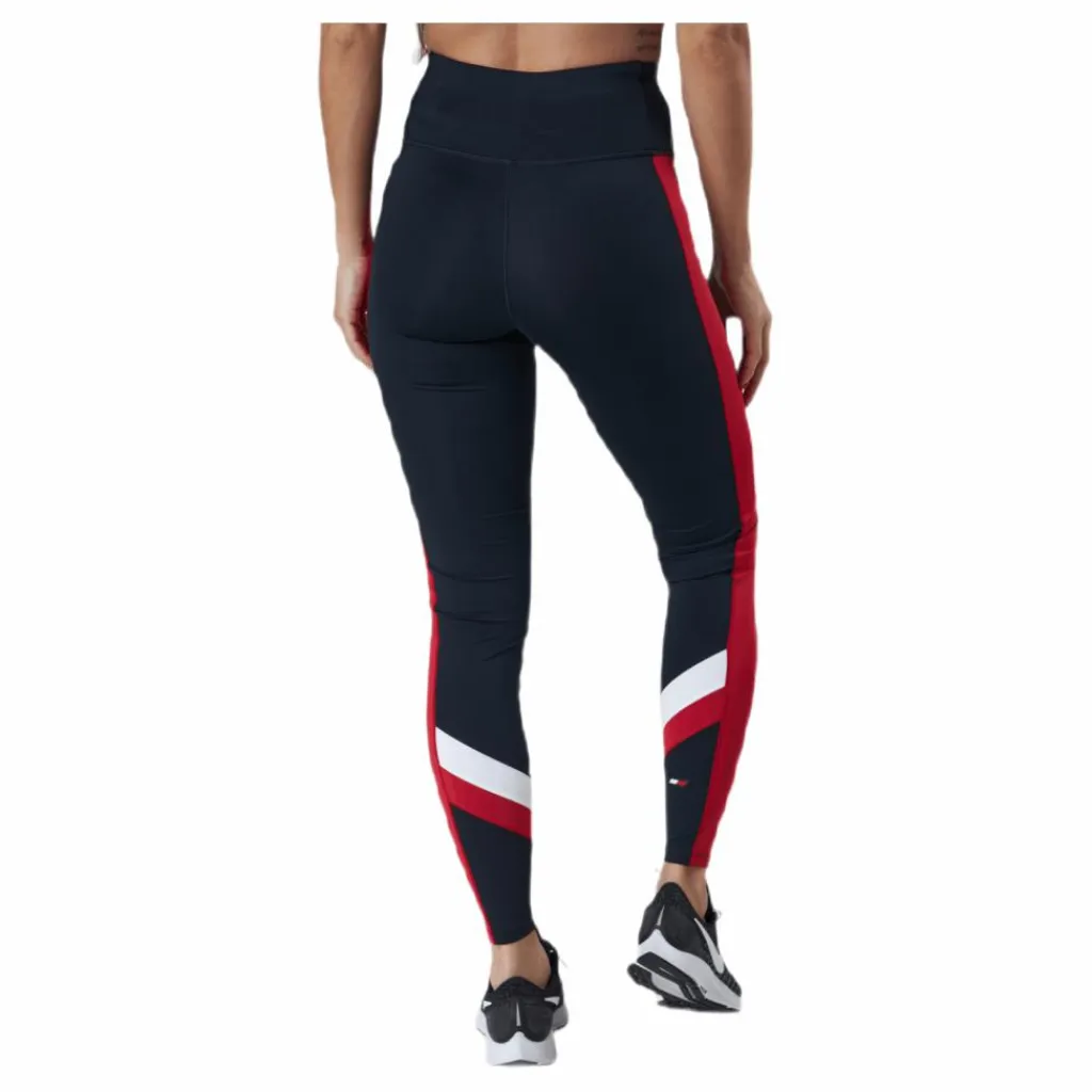 Tommy Hilfiger Sport Hw Chevron Legging Blue* Tights|Träning