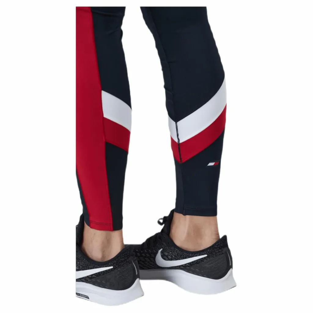 Tommy Hilfiger Sport Hw Chevron Legging Blue* Tights|Träning
