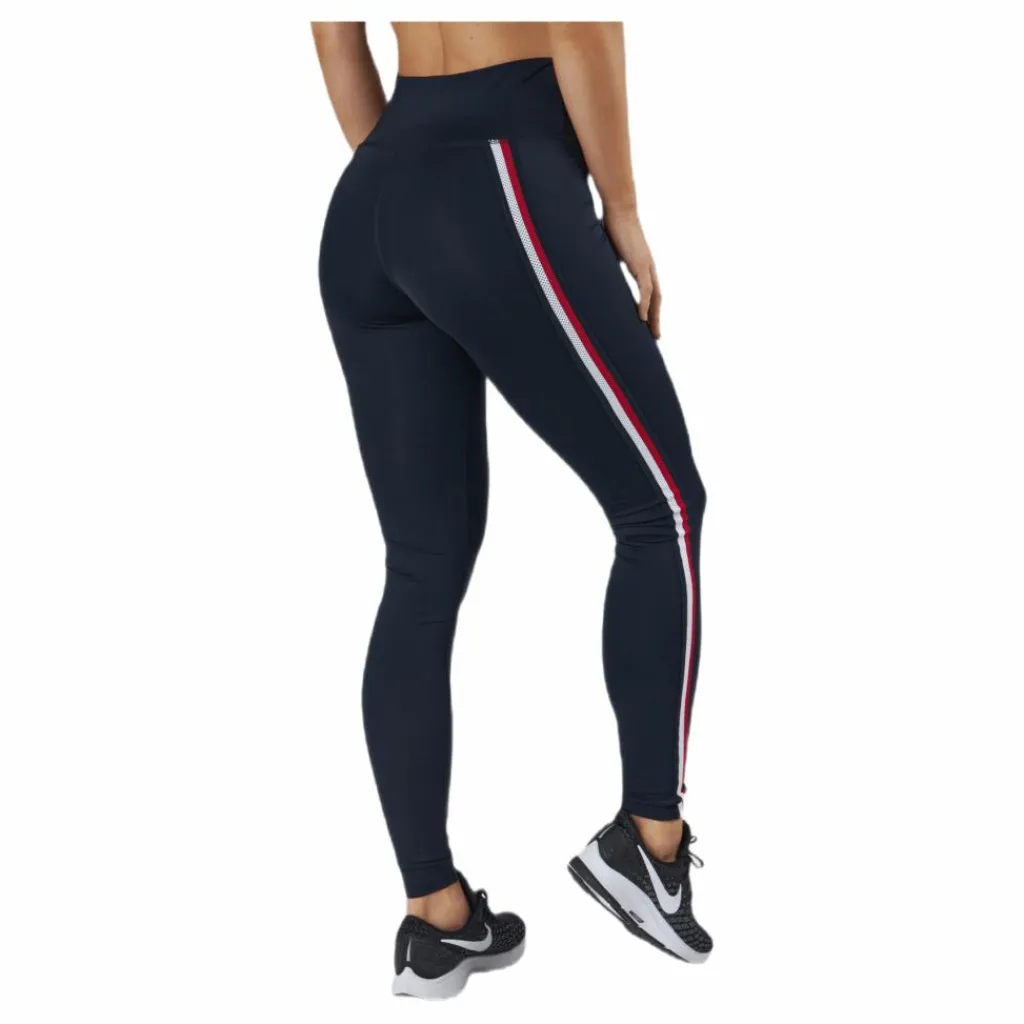 Tommy Hilfiger Sport Hw Tape Legging Blue* Tights|Träning