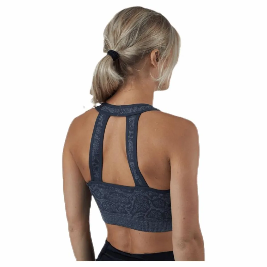ICANIWILL ICIW Snake Seamless Sports Bra Grey* Sport-Bh:Ar|Träning