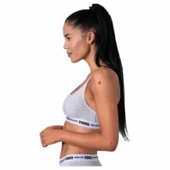 Puma Iconic Casual Bralette Grey* Träning|Sport-Bh:Ar
