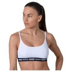 Puma Iconic Casual Bralette White* Träning|Sport-Bh:Ar