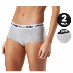 Puma Iconic Mini Short 2-Pack Grey* Underkläder|Träning
