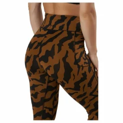 Casall Iconic Printed 7/8 Tights Escape Brown* Tights|Träning