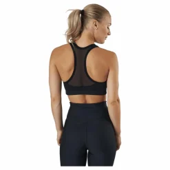 Casall Iconic Wool Sports Bra Black Logo* Sport-Bh:Ar|Träning