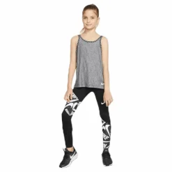 Nike 2In1 Support Tank Jr Black*Barn Linnen|Träning