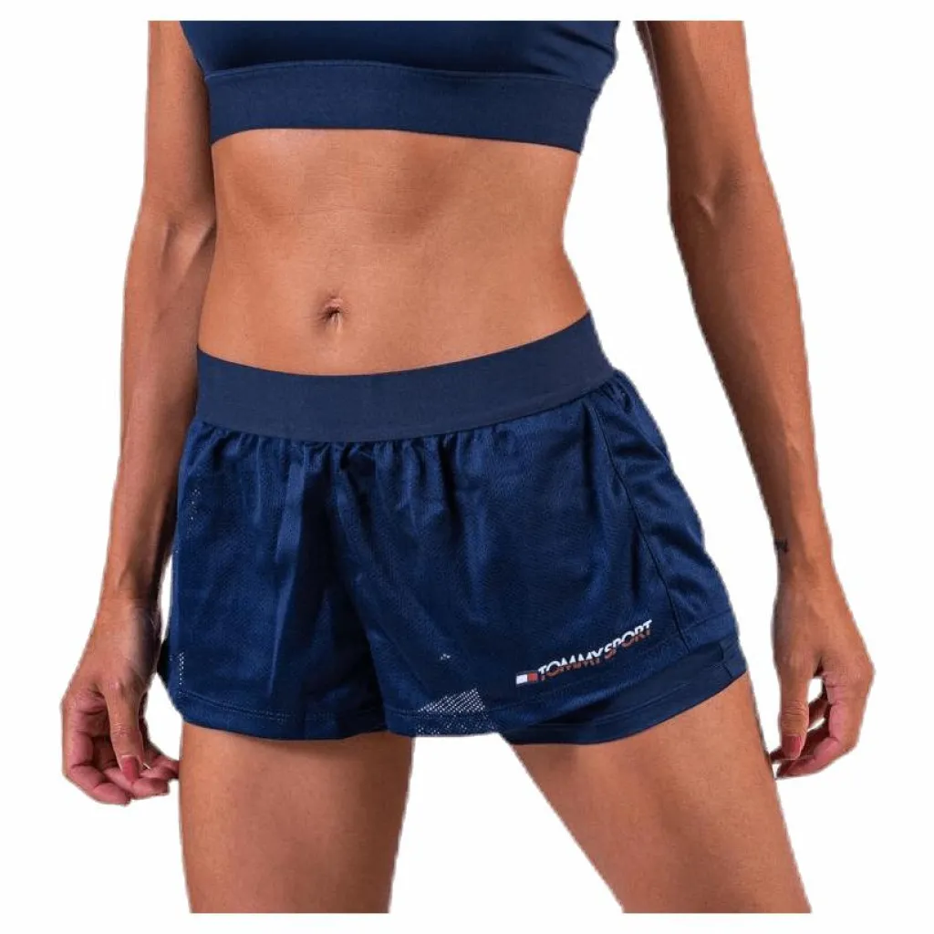 Tommy Hilfiger Sport 2-In-1 Woven Short 3" Blue* Shorts|Träning