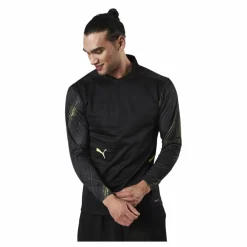Puma Individual Cup Training 1/4 Zip Top Black/Yellow* Fotboll|Tröjor