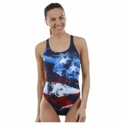 Head Jack Elit Back Blue/Red* Simning|Badkläder