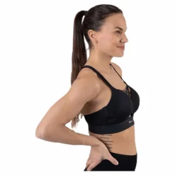 Only Play Jayda Metallic Sports Bra Black* Sport-Bh:Ar|Träning