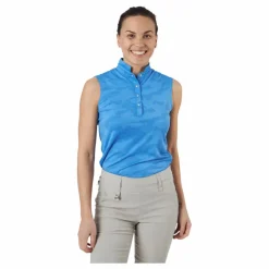 Daily Sports Jess Ss Polo Shirt Pacific* Golf|T-Shirts