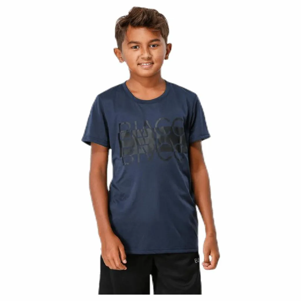 BLACC Jr Logan Blue*Barn T-Shirts|Träning