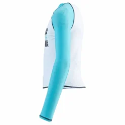 Wyte Jr UV Shirt LS Turquoise/White*Barn Simning|Badkläder