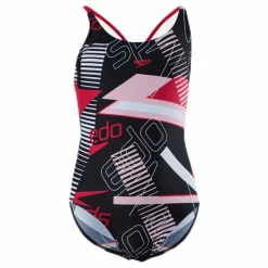 Speedo Junglespeak Allover Tieback Black/Red* Simning|Badkläder