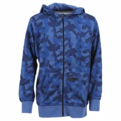 BLACC Junior James Camo Zip Patterned/Blue*Barn Träning|Tröjor