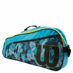 Wilson Junior Racketbag Blue/wild Lime* Racketsporter