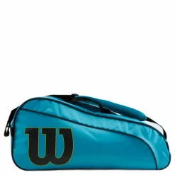 Wilson Junior Racketbag Blue/wild Lime* Racketsporter
