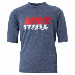 Nike Swim Junior Short Sleeve Hydroguard Sunset Blue*Barn Simning|Badkläder