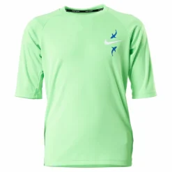 Nike Swim Junior Short Sleeve Hydroguard Shark Green*Barn Simning|Badkläder