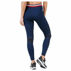 Tommy Hilfiger Sport Legging With Mesh Full Length Blue* Tights|Träning