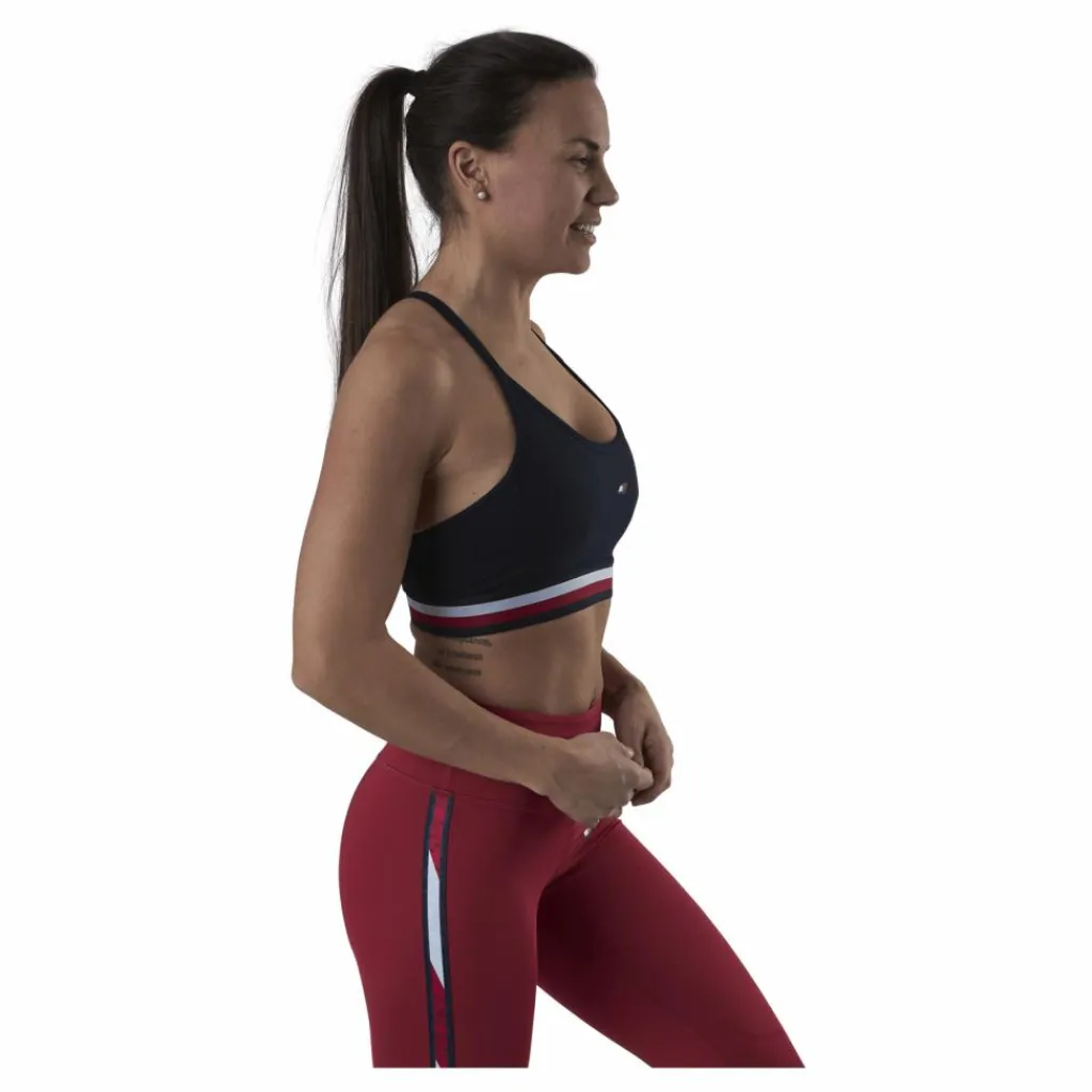 Tommy Hilfiger Sport Light Intensity Gb Stp Racer Bra Blue* Sport-Bh:Ar|Träning