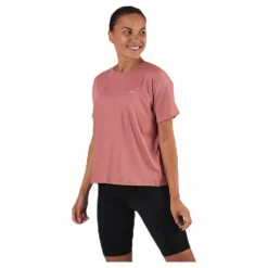 Röhnisch Logo Ribbed Tee Pink* T-Shirts|Träning