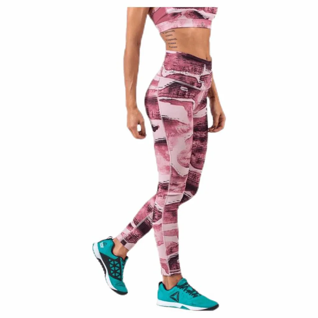 Reebok Lux Bold High Rise Pink/White* Tights|Träning