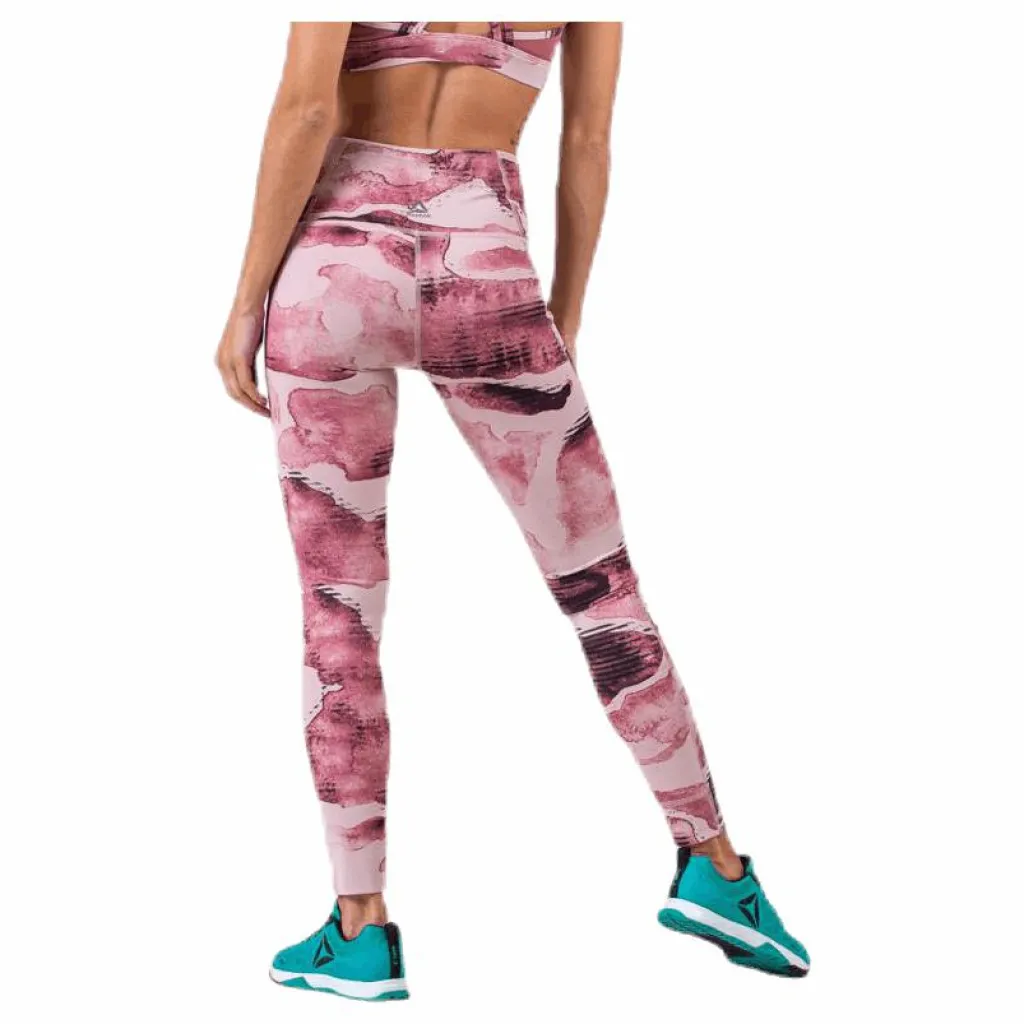 Reebok Lux Bold High Rise Pink/White* Tights|Träning