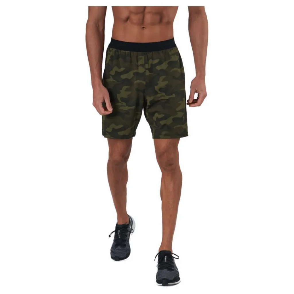 Casall M Printed Elastic Shorts Action Green* Shorts|Träning