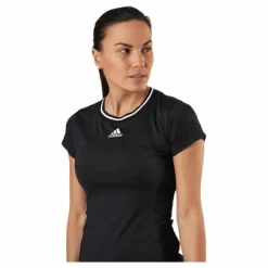 adidas Tennis Match Tee Aeroready White/Black* T-Shirts|Racketsporter