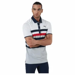 Puma Golf Mattr One Way Polo Blue* Golf|T-Shirts