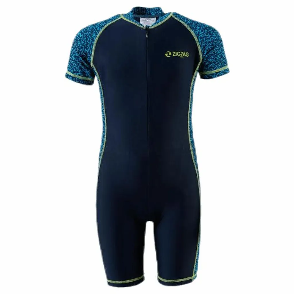 ZigZag Mayon Printed UVA Swimsuit Blue*Barn Simning|Badkläder