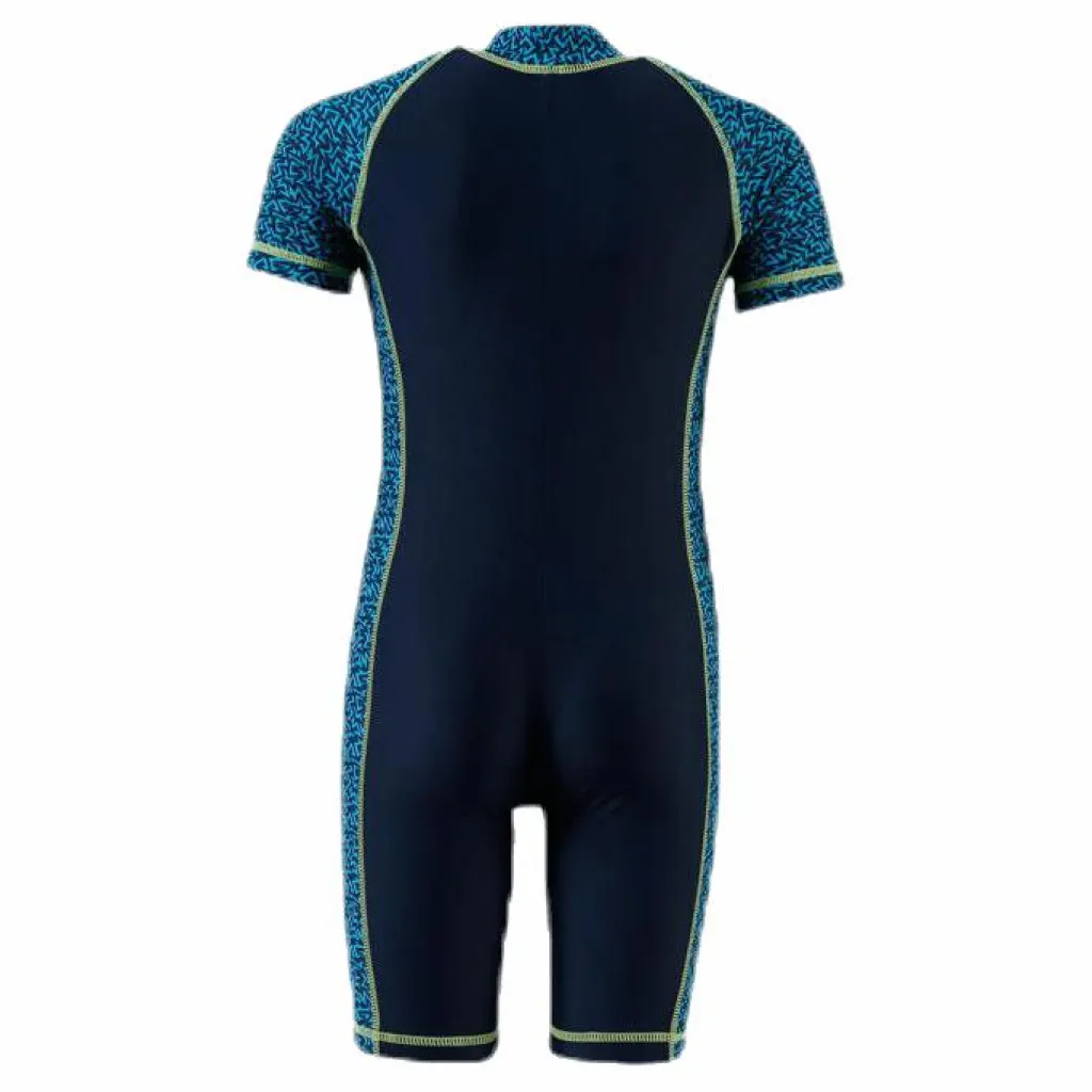 ZigZag Mayon Printed UVA Swimsuit Blue*Barn Simning|Badkläder