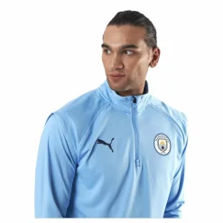 Puma MCFC Warmup Midlayer Blue* Fotboll|Tröjor