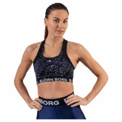 Björn Borg Medium Stardust Memories Sky Top Blue/Patterned* Sport-Bh:Ar|Träning