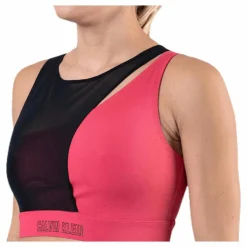 Calvin Klein Medium Support Sports Bra Red* Sport-Bh:Ar|Träning