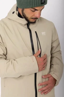 2117 of Sweden Men’S Light Padded Ski Jacket Kabo Sand* Alpint|Jackor