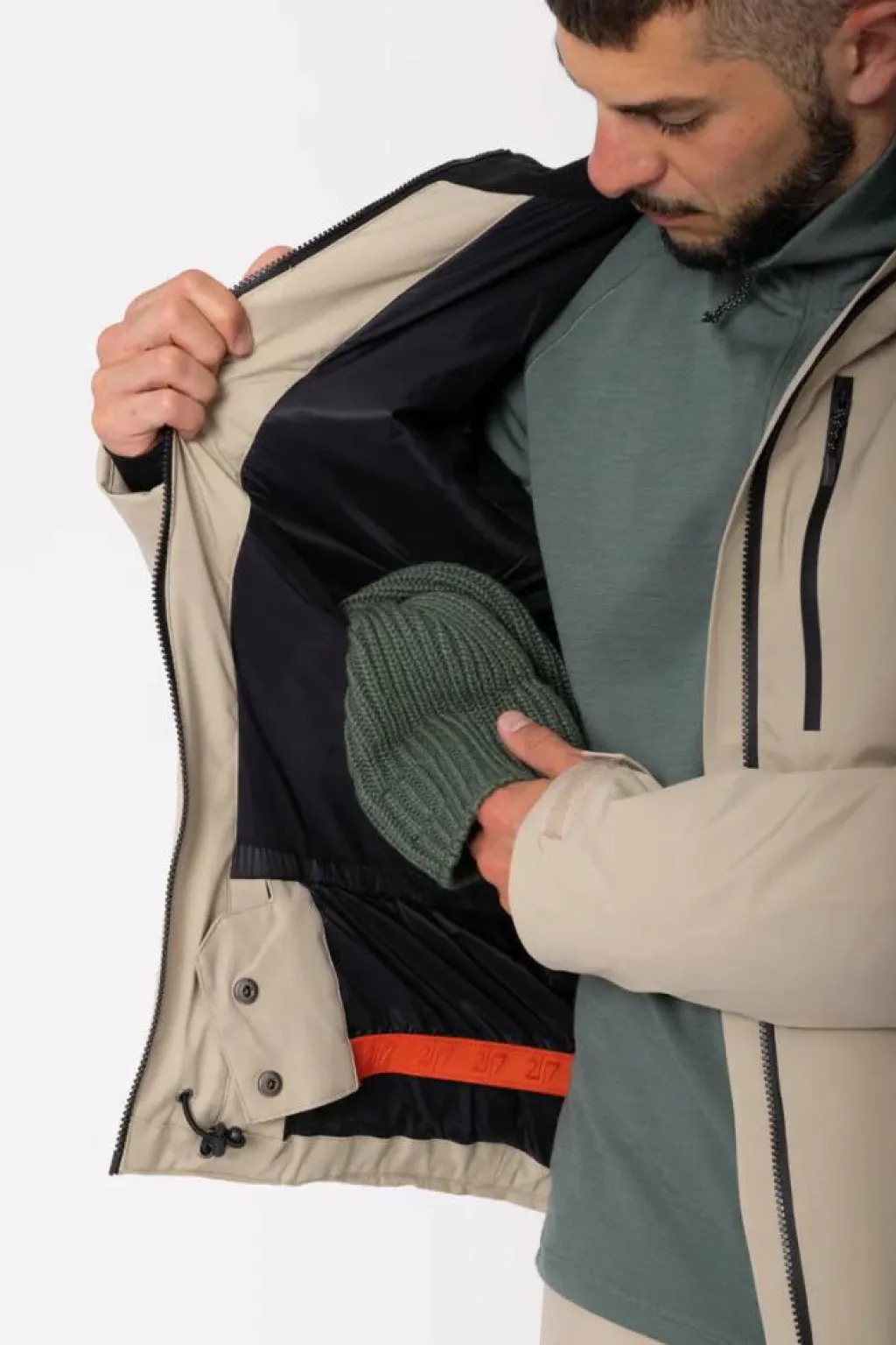 2117 of Sweden Men’S Light Padded Ski Jacket Kabo Sand* Alpint|Jackor