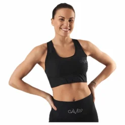 Gavelo Mesh Black Swirl Sports Bra Black* Sport-Bh:Ar|Träning