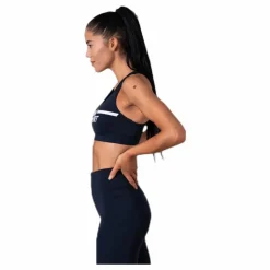 Tommy Hilfiger Sport Mid Support Bra Logo Blue* Sport-Bh:Ar|Träning