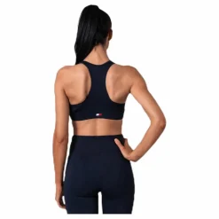 Tommy Hilfiger Sport Mid Support Bra Logo Blue* Sport-Bh:Ar|Träning