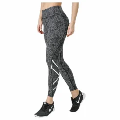 2XU Mid-Rise Compression Print Tights W White/Black* Tights|Löpning
