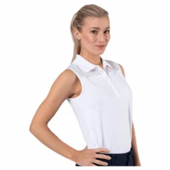 Röhnisch Miko Sleeveless Poloshirt White* Golf|T-Shirts