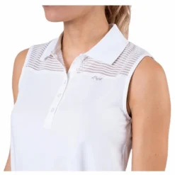 Röhnisch Miko Sleeveless Poloshirt White* Golf|T-Shirts