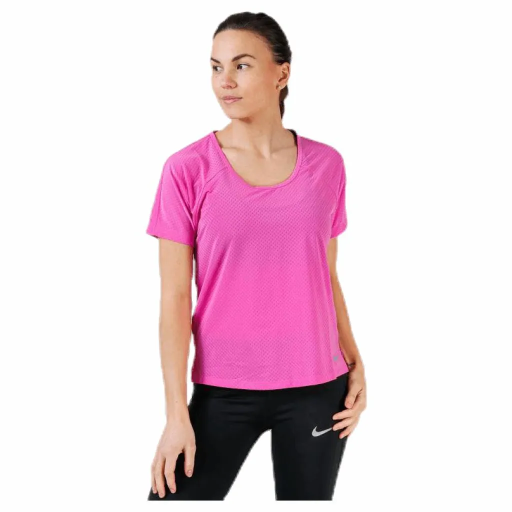Nike Miler Top SS Breathe Purple* T-Shirts|Löpning