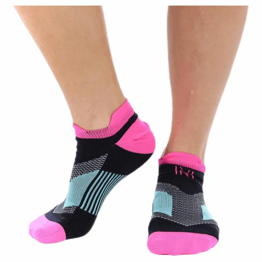 Norfolk Mirenda Thin Running Sock Low-cut Pink/Black* Löpning|Strumpor