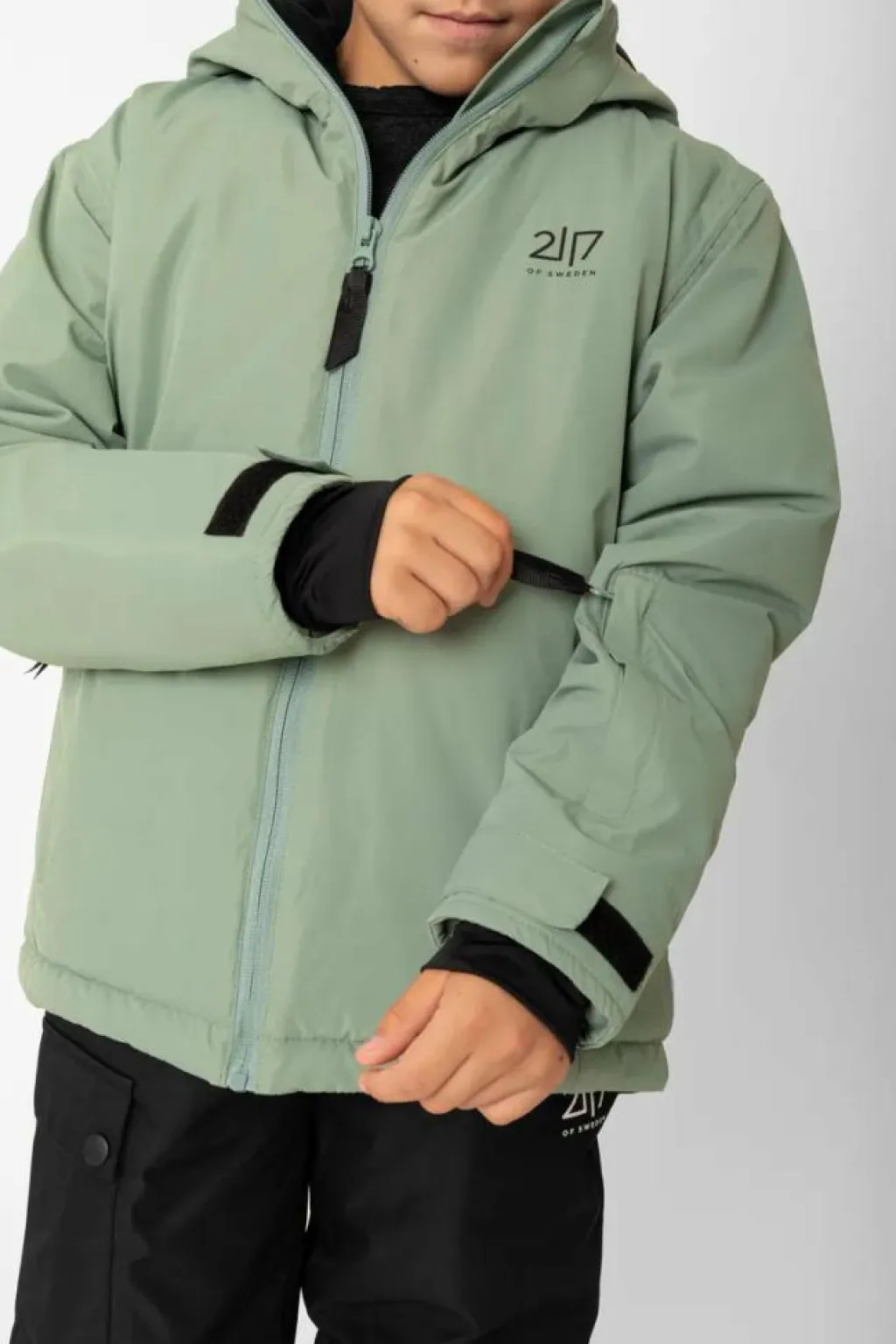 2117 of Sweden Moliden Jacket Jr Vintage Green*Barn Alpint|Jackor