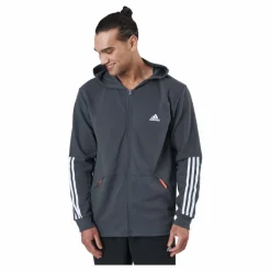 adidas Motion Fz Hood Grey Six* Träning|Tröjor